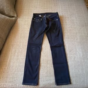 Dark wash Levi jeans mens